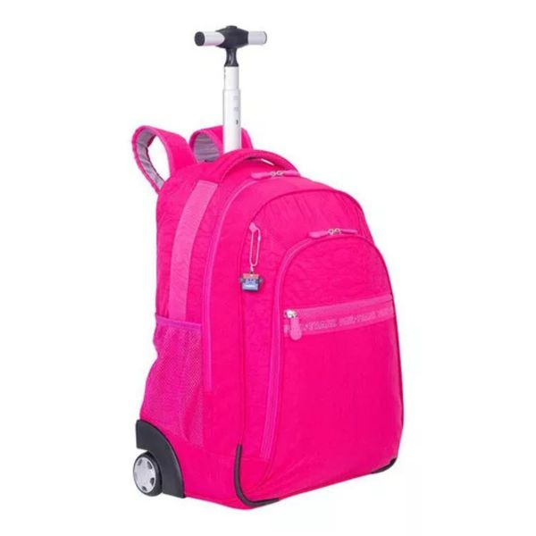 Mochila C/ Rodinhas Fem. Paul Frank Pink Sestini