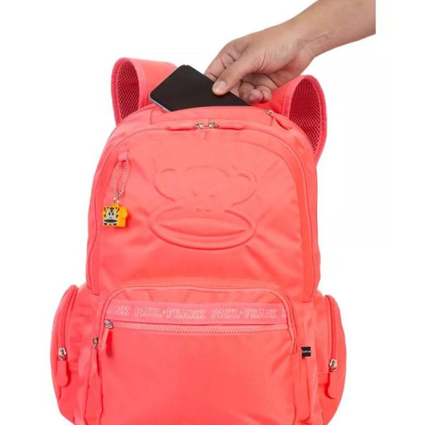 Mochila De Costas Paul Frank Neon Papaya Sestini