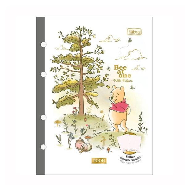  Bloco de Fichário Tiliflex Pooh 80 Folhas Tilibra 
