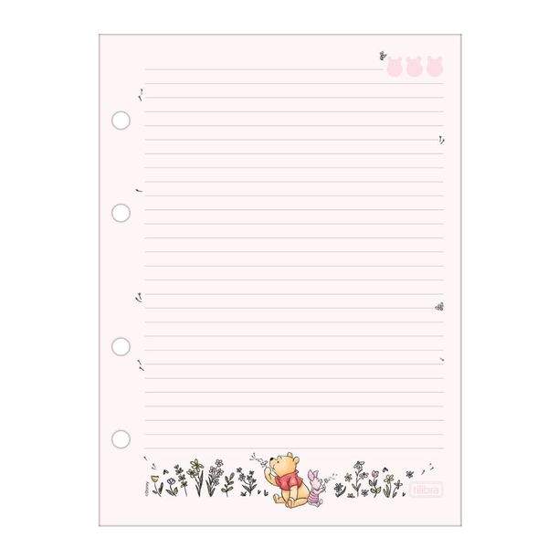  Bloco de Fichário Tiliflex Pooh 80 Folhas Tilibra 