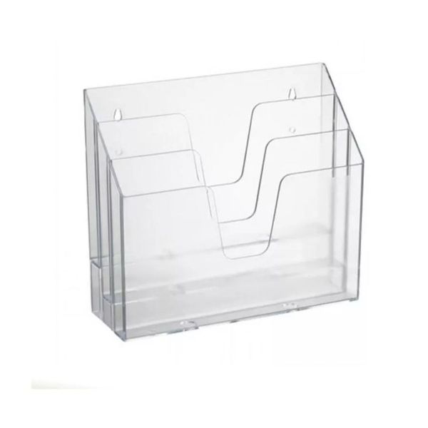 Organizador de Escritório Triplo Cristal Acrimet
