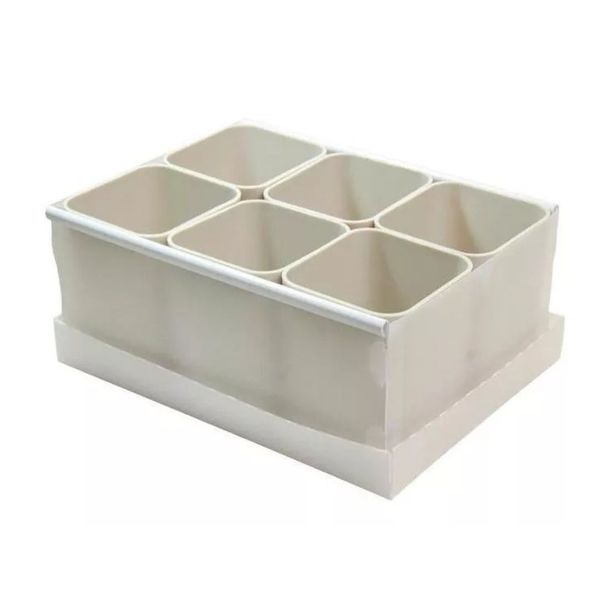Caixa Organizadora de Objetos C/6 Cinza Dello
