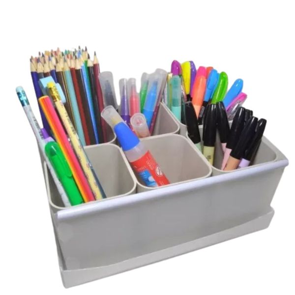 Caixa Organizadora de Objetos C/6 Cinza Dello