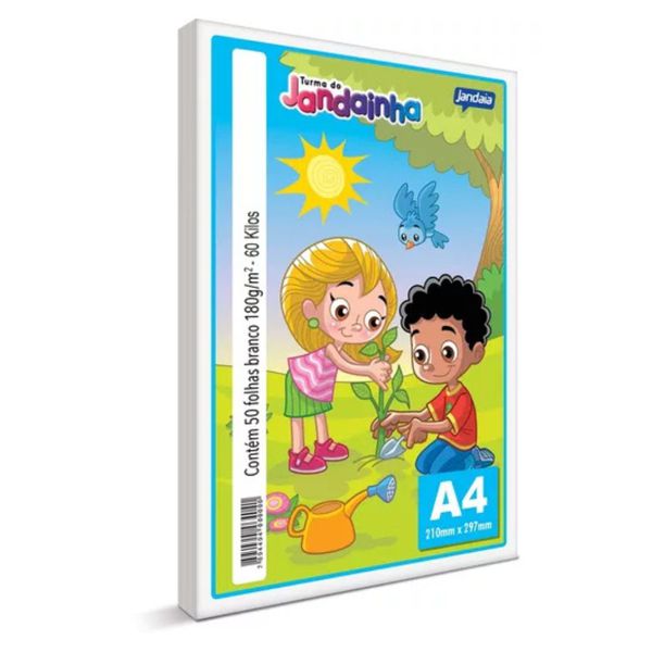  Papel Sulfite A4 C/ 5 Folhas 180g da Jandaia