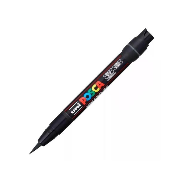  Marcador Multiuso Posca PCF-350 Preto Uni-Ball