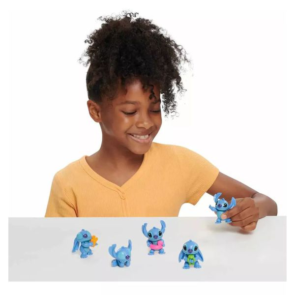 Stitch Conjunto 5 Mini Bonecos Colecionáveis Disney Sunny