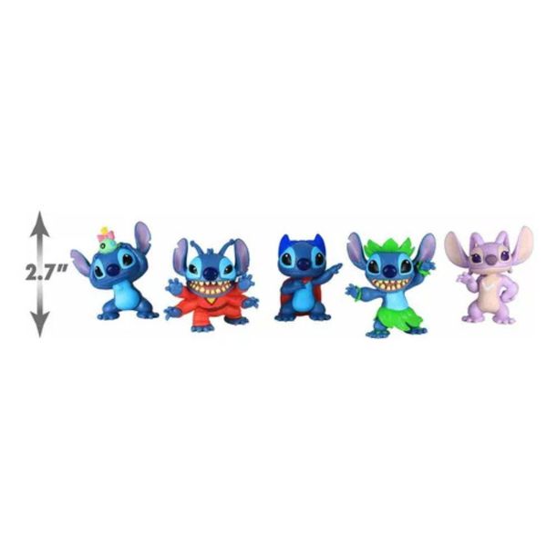 Kit Bonecos Disney Stitch 7 Cm Pack Com 5 Figuras Sunny