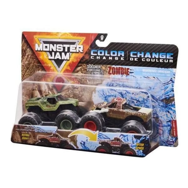Monster Jam Pack 3 Carrinhos Color Change Candide