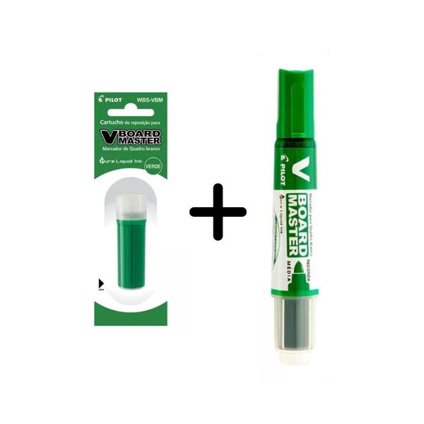 Marcador Quadro Branco Pilot com Refil - Verde VBM-M