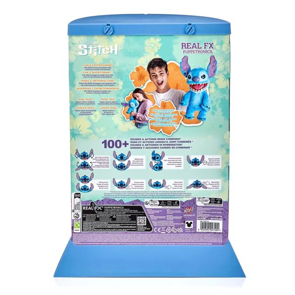 Robo Pelúcia Stitch Real FX 45cm Sunny