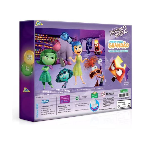Quebra-Cabeça 120 Peças Divertida Mente 2 Toyster