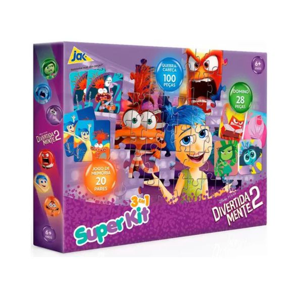 Super Kit 3 em 1 Divertida Mente 2 Toyster