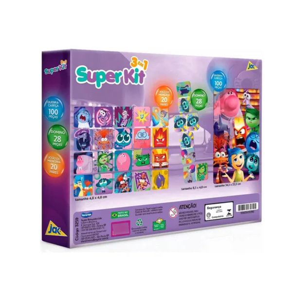 Super Kit 3 em 1 Divertida Mente 2 Toyster