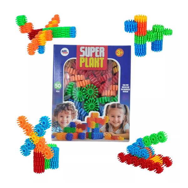 Super Plakt 50 Peças Pakitoys