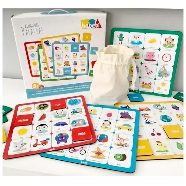 Bingo Educativo Palavras Babebi