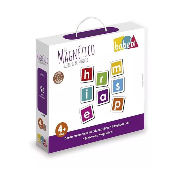 Kit Magnético Alfabeto Minúsculo Babebi 