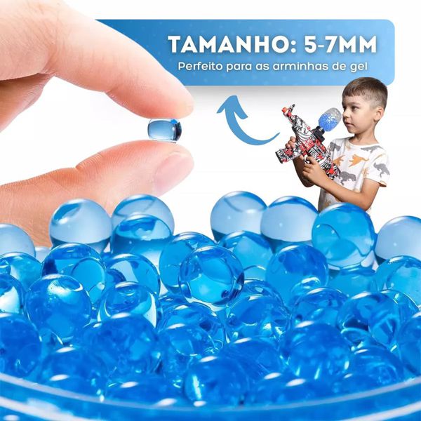 Refil Xniper Bolinha de Gel Azul 10.000 Unidades Polibrinq