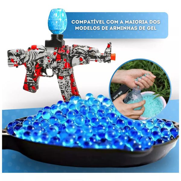 Refil Xniper Bolinha de Gel Azul 10.000 Unidades Polibrinq