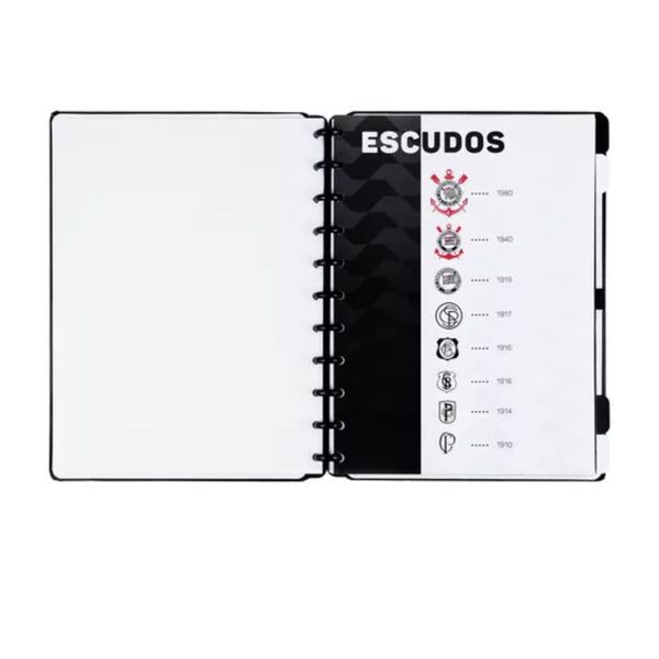  Caderno Inteligente Corinthians Grande 80 Folhas Oficial