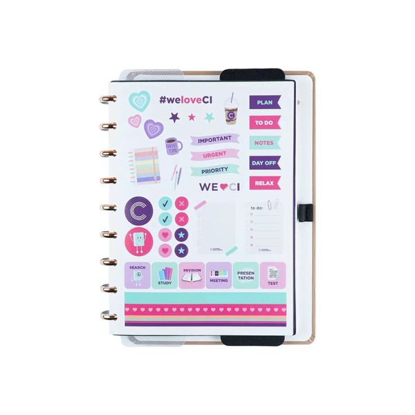 Caderno Inteligente Cappuccino Grande (80 folhas)