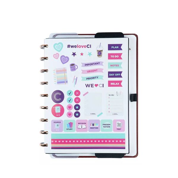 Caderno Inteligente Mocha Grande 80 Folhas