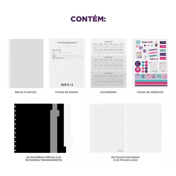 Caderno Inteligente Mocha Grande 80 Folhas