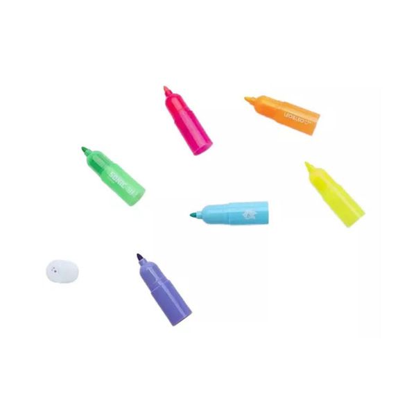 Caneta Hidrocor de Encaixe 6 Cores Sonic Leo&Leo