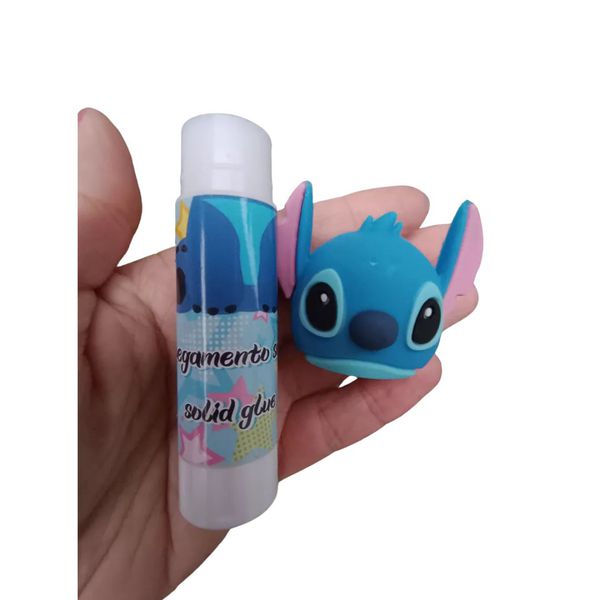 Kit Cola/Caneta 0,7mm Stitch