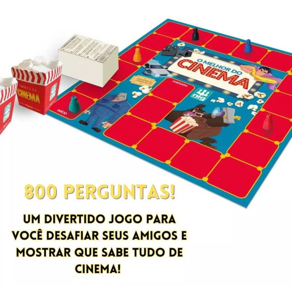 Jogo O Melhor Do Cinema 800 Perguntas Mímicas Sinopses Nig