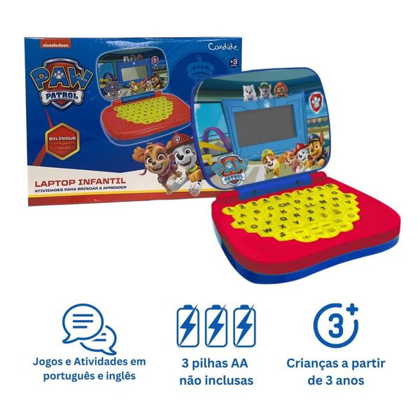 Laptop Educativo Patrulha Canina Candide