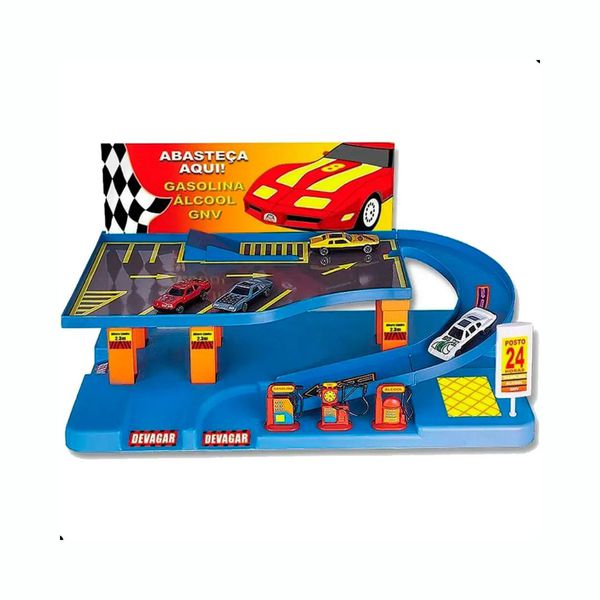 Posto Expresso com 8 Carrinhos Braskit