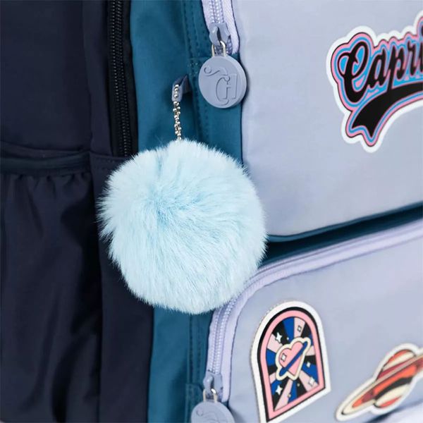  Mochila De Costas Capricho Cosmic Patches Azul Sestini