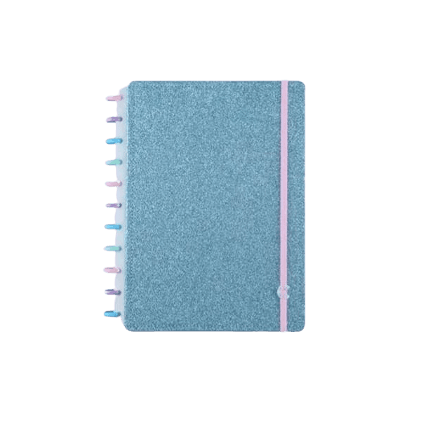 Caderno Inteligente Let s Glitter Ocean Blue - Tamanho Grande