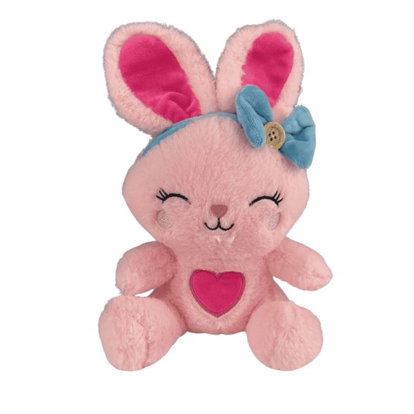 Coelho de Pelúcia com Coração 20cm Sortido FEC7555 Fizzy