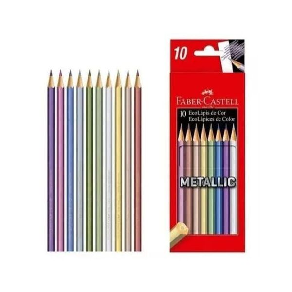 EcoLápis Metallic 10 Cores Faber-Castell