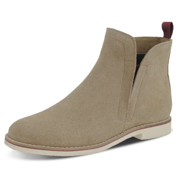 Bota chelsea camurça hot sale feminina