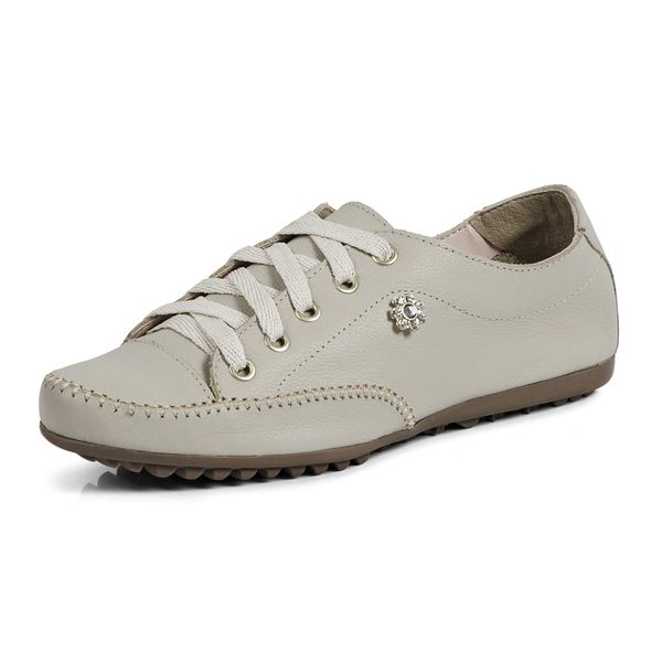 Sapatenis Tenis Feminino Casual Couro Flay BALLUGA