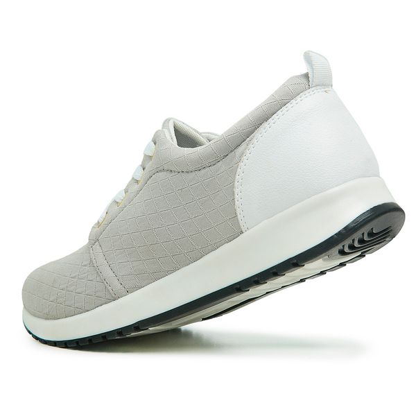 Tenis casual deals feminino cinza