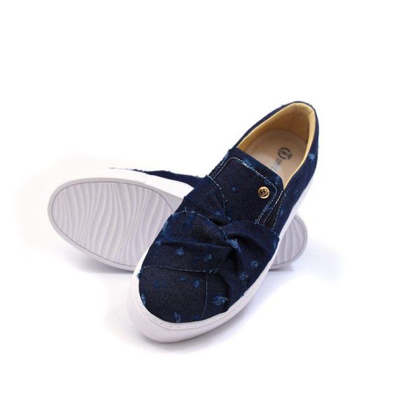 Slip on cheap feminino azul marinho