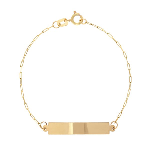 Pulseira ouro amarelo 18k - Plaquinha Cartier