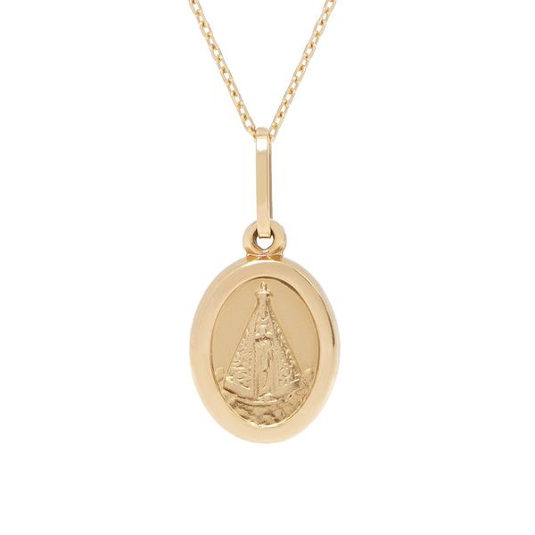 Pingente ouro amarelo 18k - Nossa Senhora Aparecida