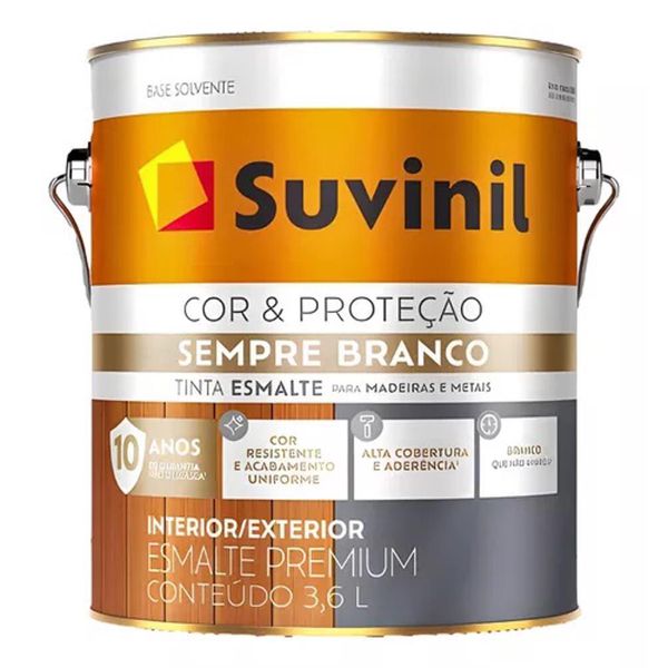 SUVINIL ESMALTE SEMPRE BRANCO BRILHANTE 3,6L