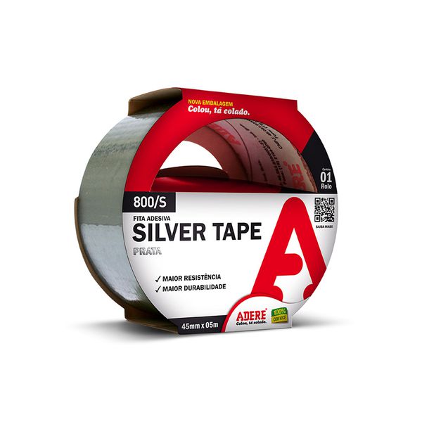 KIT 24 FITA SILVER TAPE 5 METROS ADERE