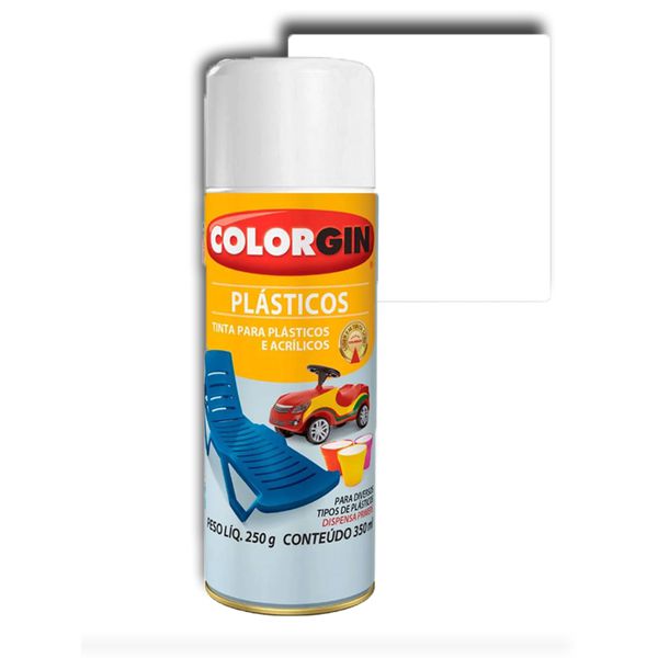 COLORGIN SPRAY PLÁSTICO BRANCO 1501 350ML