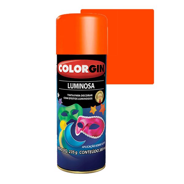 COLORGIN SPRAY LUMINOSO LARANJA 350ML