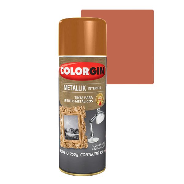 COLORGIN SPRAY METALLIK COBRE 350ML