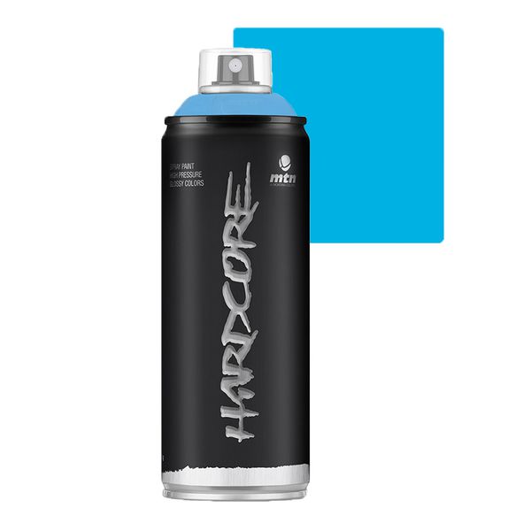 SPRAY HARDCORE AZUL CLARO BRILHANTE RV8 MONTANA 400ML