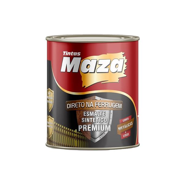 MAZA ESMALTE SINTÉTICO METÁLICO PRETO 900ML