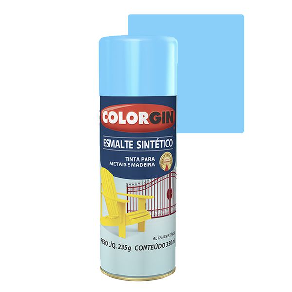 COLORGIN SPRAY ESMALTE SINTÉTICO AZUL CÉU 350ML