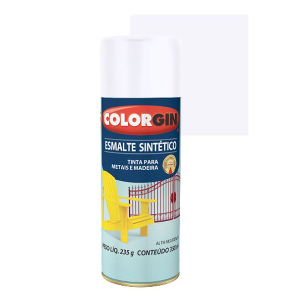 COLORGIN SPRAY ESMALTE SINTÉTICO BRANCO FOSCO 350ML